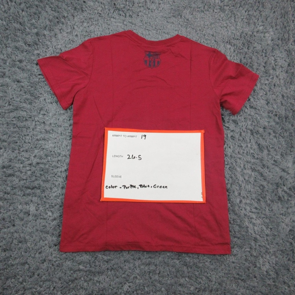 FC Barcelona Shirt Mens Small Red Soccer Short Sleeve Graphic Tee FCB NWT - Picture 13 of 15